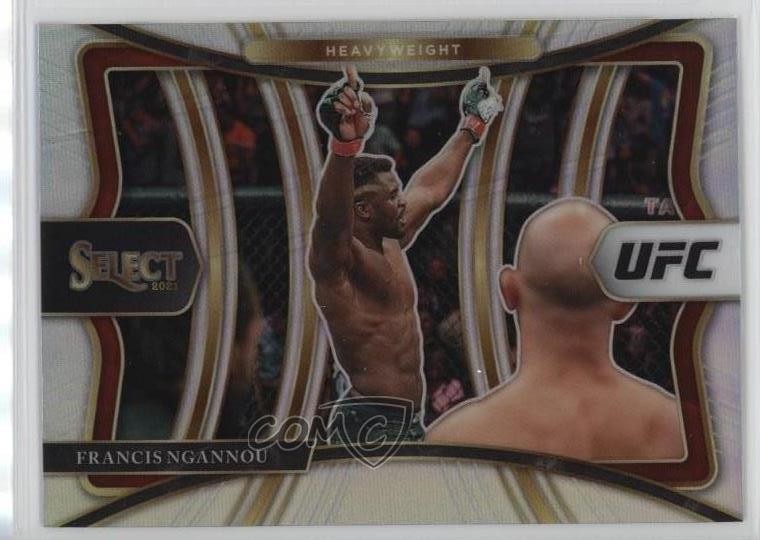 2021 Panini Select UFC Premier Level Silver Prizm Francis Ngannou #120 02v3