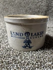 Original Land O'Lakes Mia Butter Crock Red Wing Stoneware Pottery 5 1/2” 3 1/2”