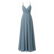 Lulus All About Love Slate Blue Maxi Dress Size Small NWOT Prom Wedding Guest