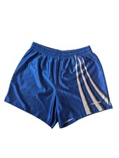 Vintage 80/90s Adidas USA Made 3 Stripes Running Soccer Football Shorts Blue M/L