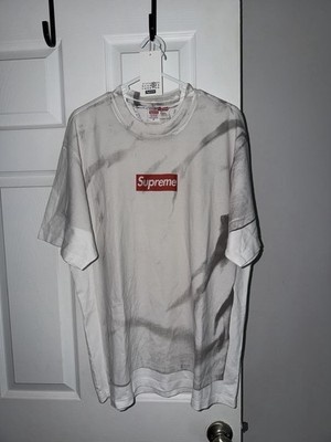 Supreme x Maison Margiela MM6 Box Logo White Tee Size M