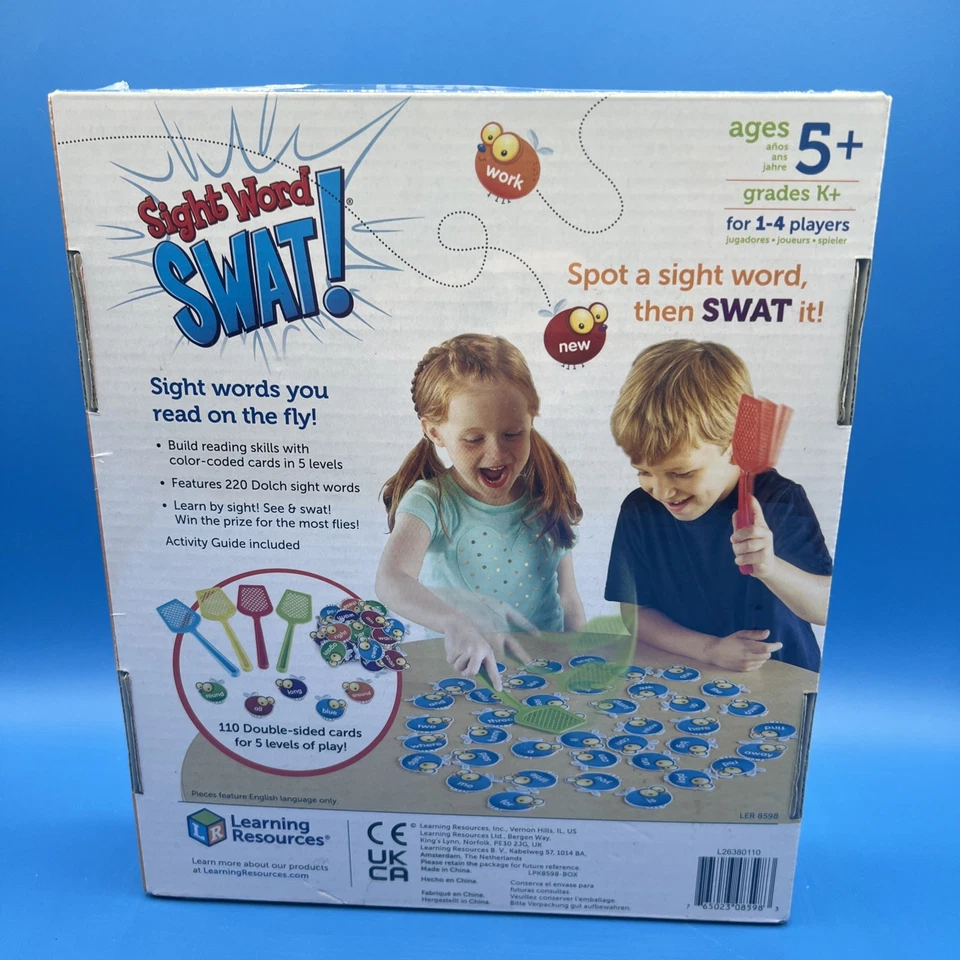 Learning Resources Sight Word Swat Fast Paced Game Educational Home School New - Image 2 of 3