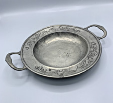 Plat rond ancien en étain déco…