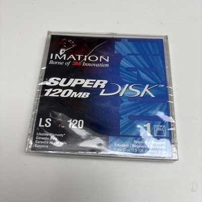 IMATION LS-120 SUPER DISK 120MB - VERSIEGELT KOSTENLOSER VERSAND IN UK #B171