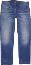 G-Star 3301  Herren Blau Straight Slim Stretch Jeans W33 L31 (85891)