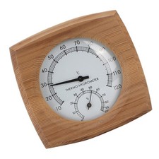 2  In  1 Indoor Wood  Hygrometer Thermometer Hygrometer Steam Room Sauna