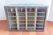 VTG Akro Mils 24 Metal Drawer Storage Cabinet Organizer Parts w/ Drawer Dividers