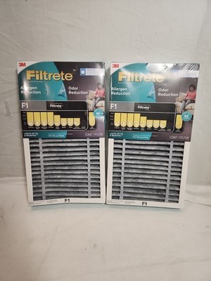 3M Filtrete F1 Allergen Reduction + Odor Reduction Air Purifier Filter Lot of 2