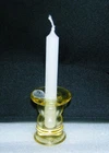Fenton #37 Mini Miniature Candlestick Holder Honey Gold NFGS  Fund