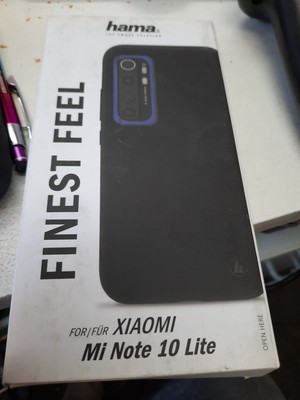 Hama Finest Feel Cover Case Hülle In Schwarz Für Xiaomi Mi Note 10 Lite