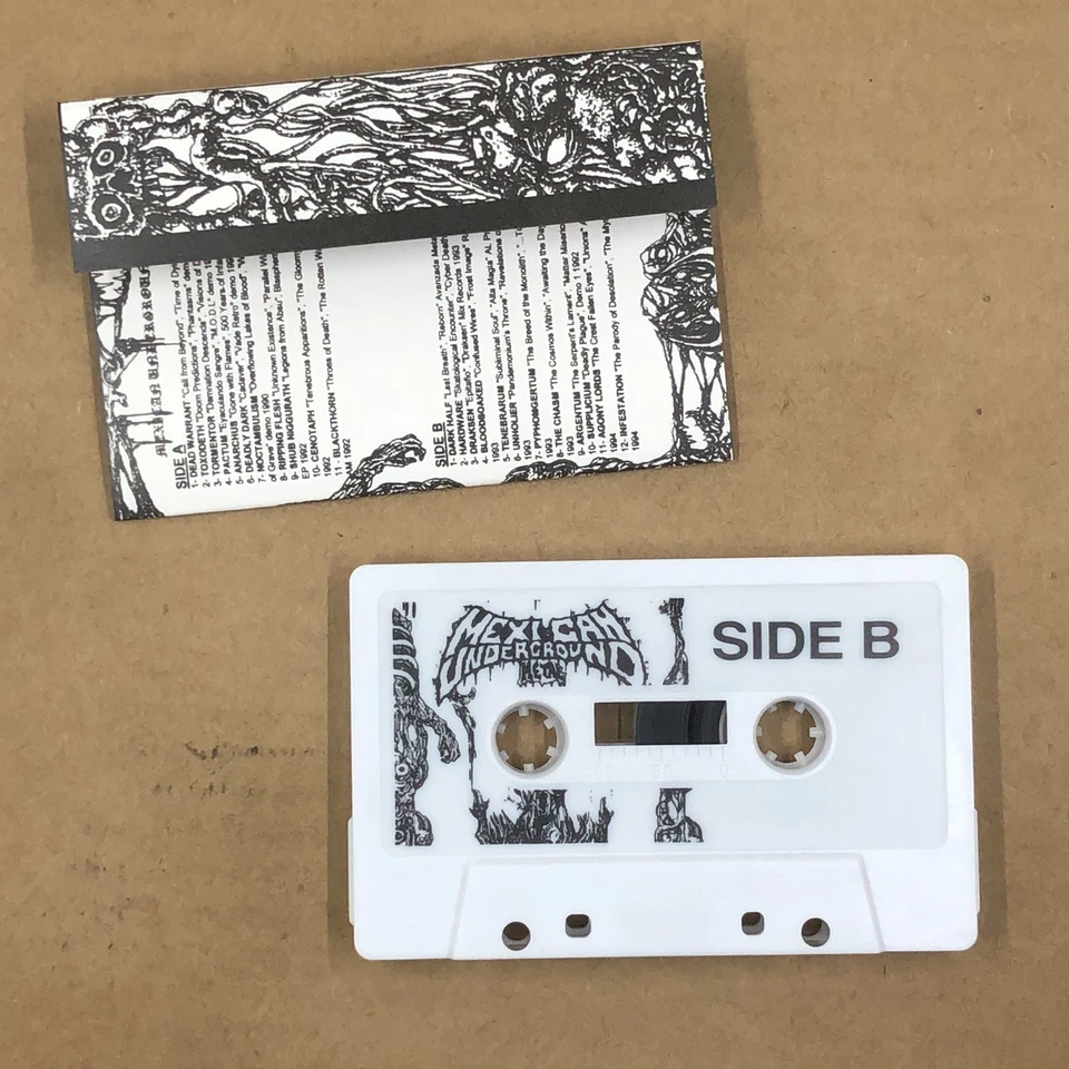 MEXICAN UNDEGROUND METAL Cassette Tape Death Metal REBORN FROM ASHES LIMITED ED Foto 3 de 4