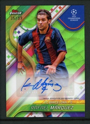 2025 RAFAEL MARQUEZ 35/99 AUTO TOPPS FINEST UEFA CHAMPIONS