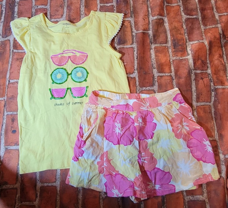 Gymboree Girls Summer Fruit Set Sz 8 Outfit