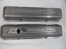 1959 60 61 62 63 64 65 66 67 Corvette Aluminum Finned Valve Covers Gm 3767493