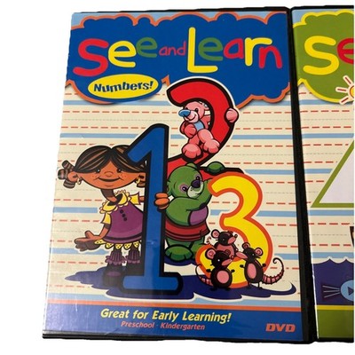 See and Learn Lot Of 3 DVDs ~ Numbers, Colors, Shapes Digiview