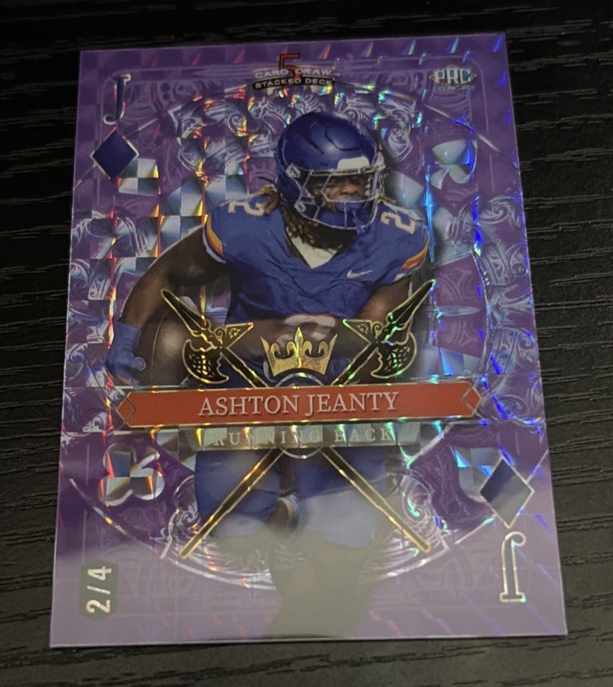 2024 Wild Card 5 Card Draw Ashton Jeanty RC #SDPD-AJN 2/4