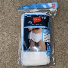 7 Pack Hanes Ultimate Tagless Briefs Men 28-30  SMALL. Unopened. New.