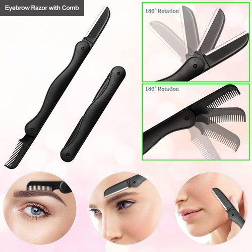 Eyebrow Razor, 7 in 1 Eyebrow Kit, Eyebrow Trimmer Set Including Brow Razors,... - Picture 4 of 7