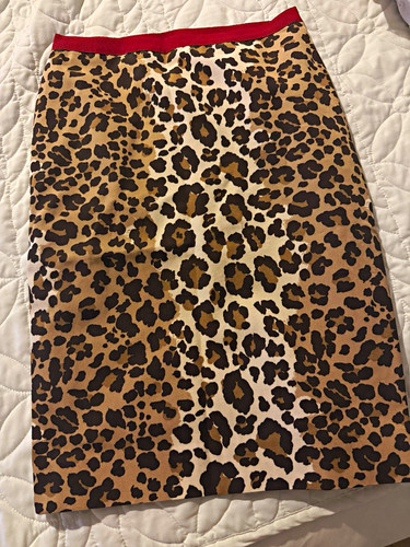 Moschino Cheap and Chic Leopard Pencil Skirt US 4