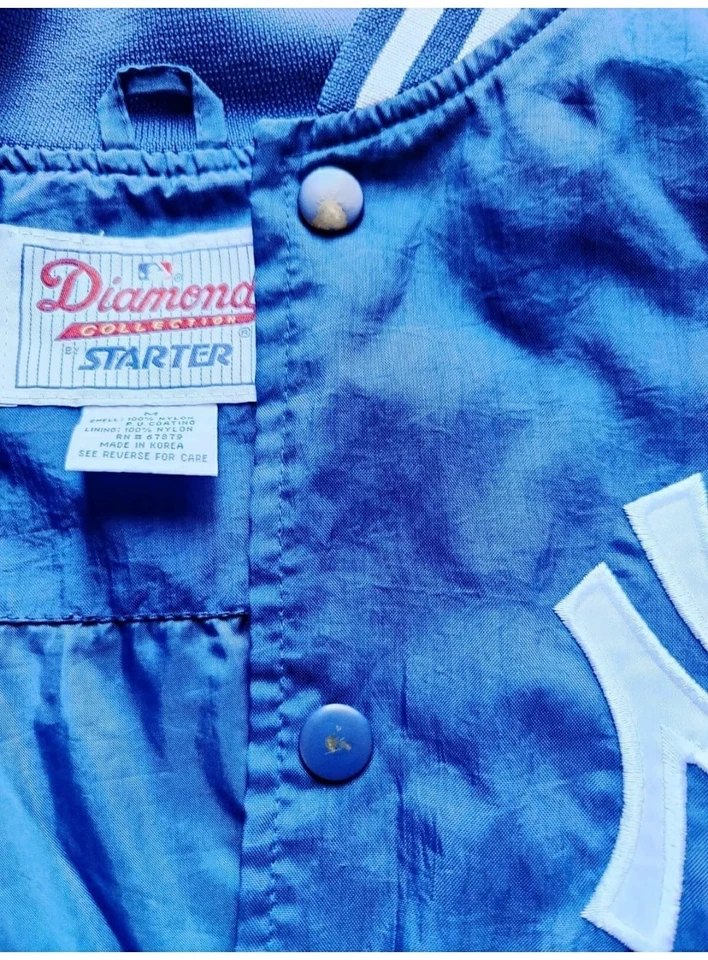 Chaqueta Bomber Vintage New York Yankees Starter Diamond Collection M Foto 4 de 4