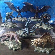 Konami SF Movie Selection Gamera Vol.2 Kaiju Figure Set of 7 Missing Zigra