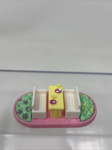 Vtg 1992 Polly Pocket Babysitting Stamper Picnic Table Ink Cover Replacement