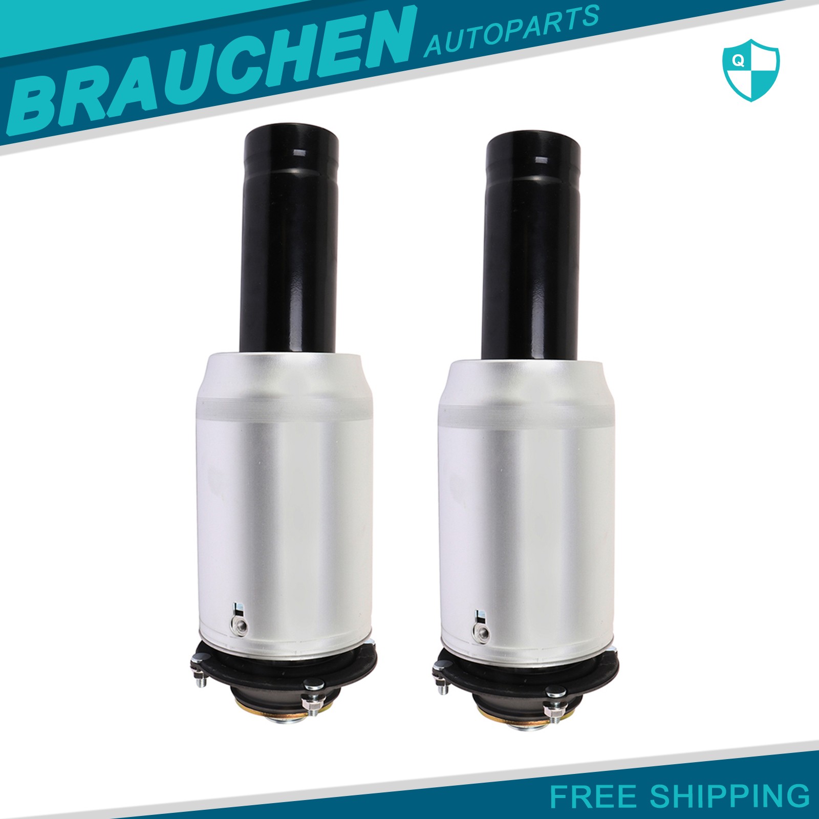 Pair Front Air Suspension Spring For Bentley Continental Flying Spur VW Phaeton