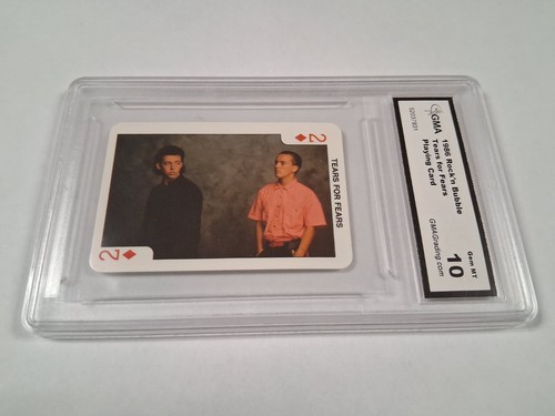 1986 Dandy Rock 'n Bubble Tears For Fears Playing Card GMA 10 Gem Mint