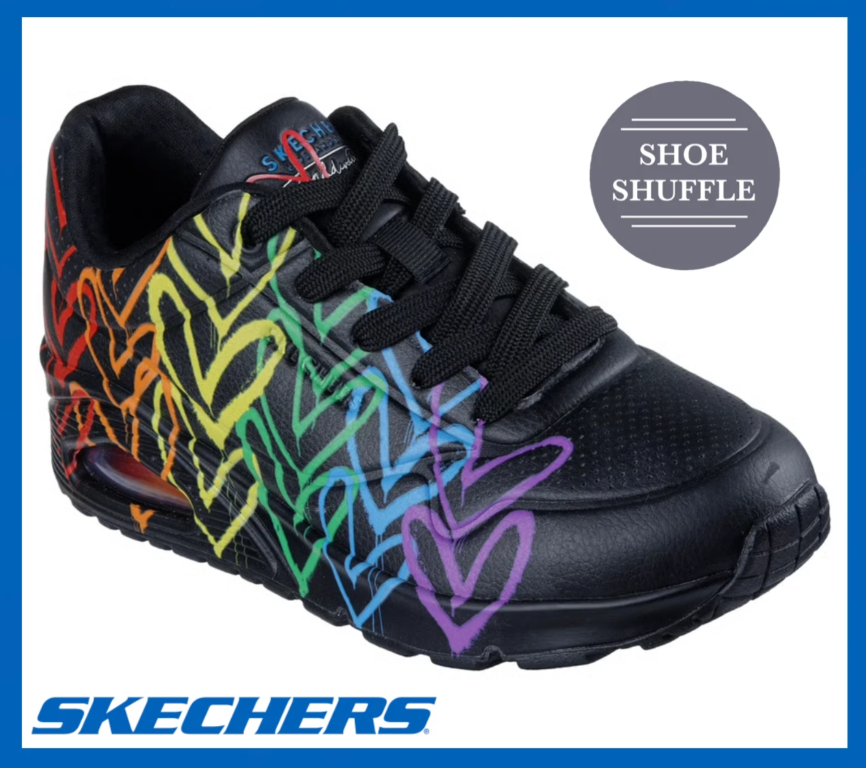 Skechers JGoldcrown: Uno - Full Of Love Memory Foam Lace up Trainers