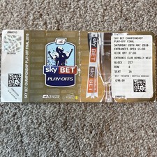 2016 Championship Playoff Final - Sheffield Wednesday vs Hull City **Ticket**