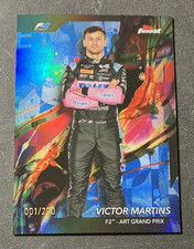 1/200 Blue Refractor Victor Martins #30 Bookend - 2024 Topps Finest Formula 1 F2