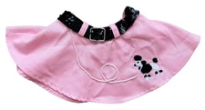 Build A Bear Poodle Skirt Only Pink Retro 50s Sequins Belt BABW