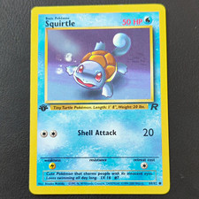 1995 squirtle pokemon card value 68 82 Pokemon Team Rocket - Squirtle 68/82 - Common - LP
