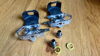 MKS AR 2 Ezy Quick Release Alloy Pedals 9/16" Silver Tow Clips Bike SPD Bicycle