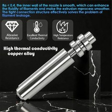 Replacement Nozzle for X 3D Printer 0.2/0.4/0.6mm Heat Resistant 300 C