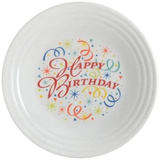 Homer Laughlin  Fiesta Happy Birthday Luncheon Plate 11665086