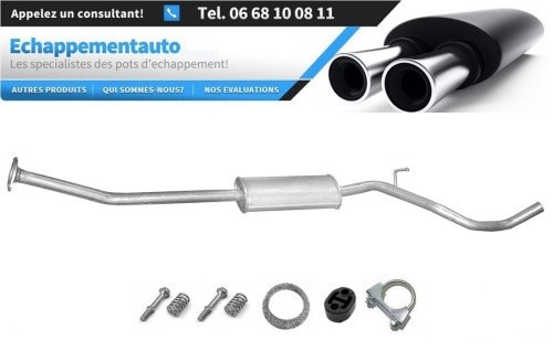 Silencieux central homologué pour Nissan Note 1.4 réduction sonore optimale