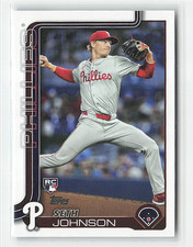 2025 Topps Baseball Seth Johnson #362 RC Philadelphia Phillies