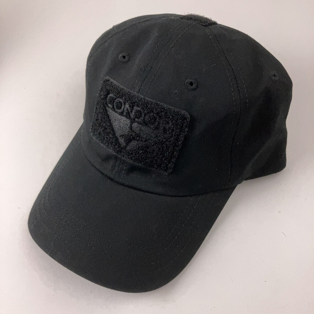 Condor front top back hook loop hat black TC-002 - image 1