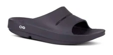 OOFOS Mens OOahh Slide Black 6