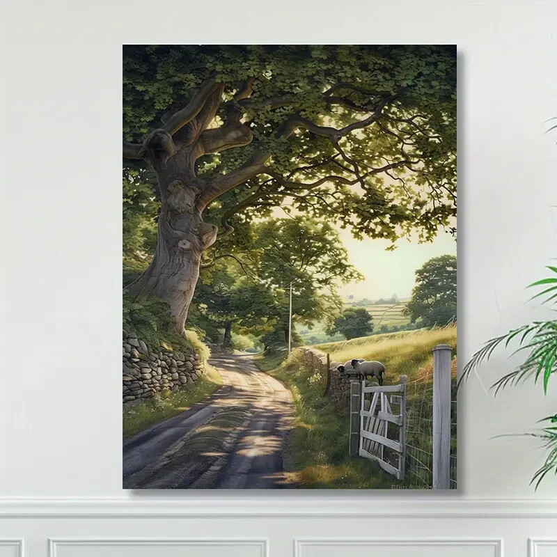 Big Oak Tree Canvas Wall Art - Framed or Unframed Options