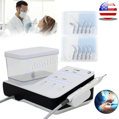 #ad LED Dental Ultrasonic Piezo Scaler Handpiece Bottle Fit EMS Woodpecker 10*Tips $202.00