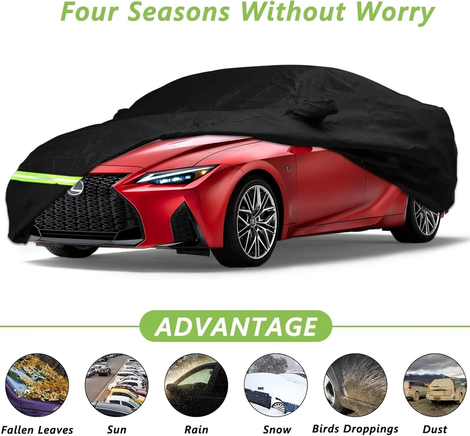 Outdoor Protection Car Cover For 2013-2022 LEXUS IS210T IS250 IS300 IS350 IS-F - Image 3 of 4