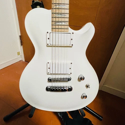 FGN FUJIGEN EFL DE Expert FLAME Electric  Les Paul Matt White Electric Guitar