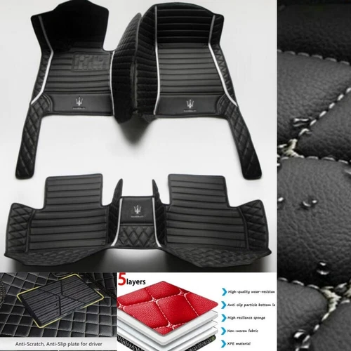 For Maserati Ghibli Gran Turismo Levante Quattroporte Car Floor Mats Waterproof - Imagen 9 de 35