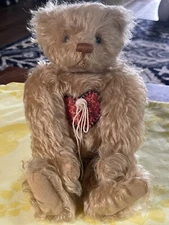 Vtg Ginger Brame Handmade Artist Signed Mohair Teddy Bear  LE Child’s Heart