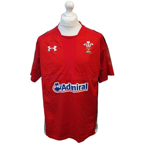 Wales WRU 2013 Admiral Rugby Shirt Home UK Herren XL EE697