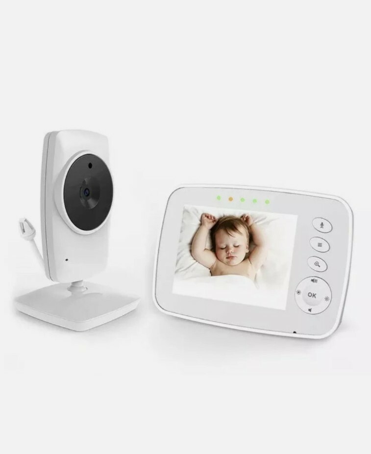 Baby Monitor Video Baby Monitor Wireless Night Vision Dual View Video 3.2 inch-image
