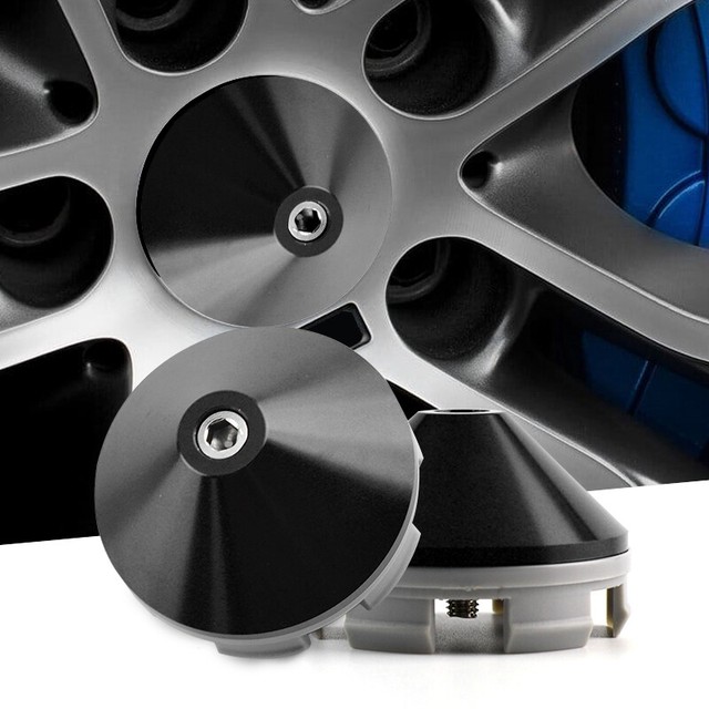 4x 58mm 2.29" The Mugen Wheel Hub Center Caps for Civic SI 08w14sel