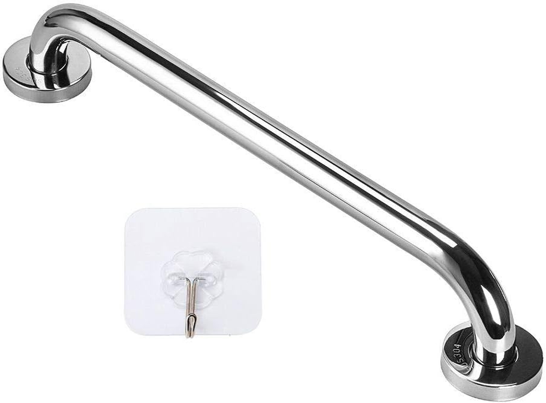 16 Inch Stainless Steel Shower Grab Bar,  Chrome Shower Handle, Bathroom Balance